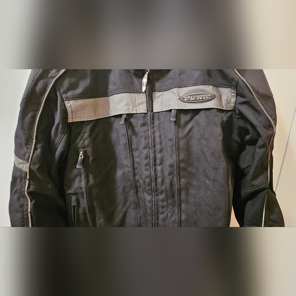 Harley Davidson Men's FXRG Textile Motorcycle Jacket Black Size Small - Picture 5 of 12